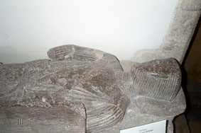 Effigy of Sir Henry d'Estoke, Sheriff of Dorset in 1200, Church of Edward King and Martyr, Corfe Castle