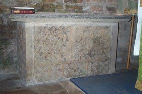 Carved Purbeck Marble Table Tomb, Church of St. Nicholas, Studland