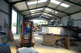 Part of New Saw Workshop at California Quarry U.K.  " Click here for more pictures of the quarry"