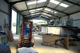 Part of New Saw Workshop at California Quarry U.K. " Click here for more pictures of the quarry"