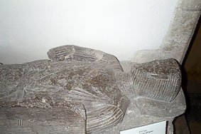 "Effigy of Sir Henry d'Estoke, Sheriff of Dorset in 1200, Church of Edward King and Martyr, Corfe Castle"