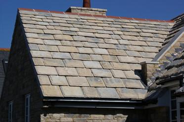 Purbeck Roof Tiles "Click for a bigger picture"